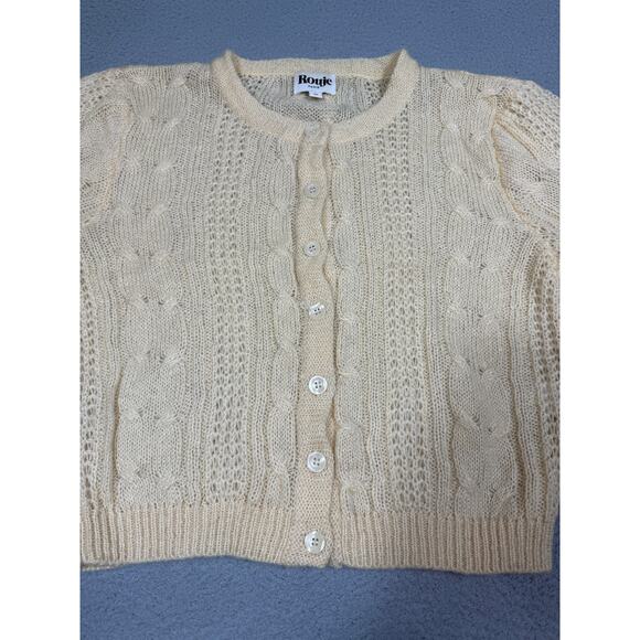 Rouje Paris Womens Size 40 / US 8 Azia Cardigan Sweater Coquille - Picture 11 of 11